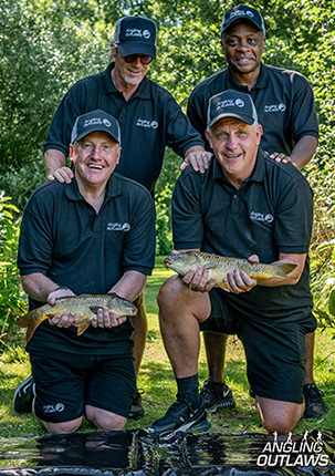 Angling Outlaws - The hit TNT Sports Tv series where 4 former footballers, Tony Gale, Paul Parker, Frank MacAvennie and Paul Walsh learn to fish